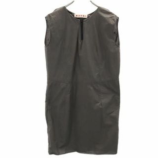 マルニ(Marni)のマルニ ノースリーブ ワンピース 38 グレー系 MARNI レディース(その他)