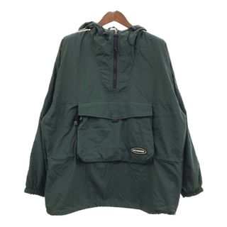 90年代 Abercrombie & Fitch アバクロンビーアンドフィッチ アノラックパーカー ジャケット グリーン (メンズ M) 中古 古着 Q8502(その他)