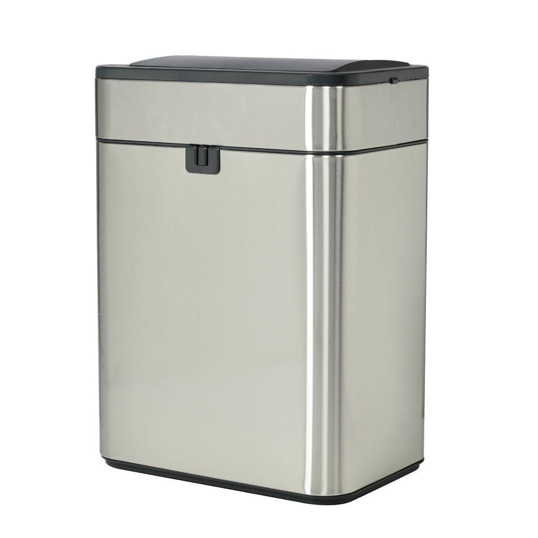 センサー式ゴミ箱 上向き自動開閉ゴミ箱50L ふた付き ダストボックス シルバー