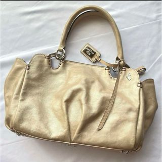 PELLE BORSA - PELLE BORSAペレボルサ ソフトレザー トートバッグ シャンパンゴールド