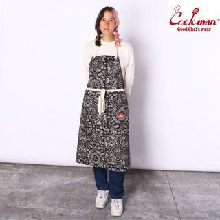 COOKMAN ロングエプロン Paisley Black エプロン(その他)