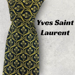 サンローラン(Saint Laurent)の【6216】美品！イヴサンローラン　ネクタイ　ブルー系(ネクタイ)