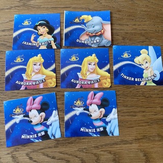 ディズニー(Disney)の香港ディズニーランド　シール　ステッカー　7枚　プリンセス　ティンカーベル(シール)