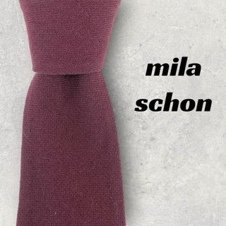 ミラショーン(mila schon)の【6221】美品！ミラショーン　ネクタイ　レッド系(ネクタイ)