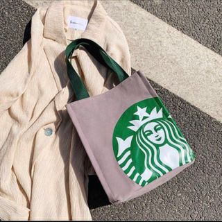 スターバックス トートバッグ　スタバ　海外限定　グレー   STARBUCKS(トートバッグ)