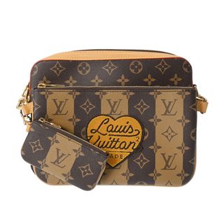 ルイヴィトン(LOUIS VUITTON)のルイヴィトン モノグラム ストライプ トリオメッセンジャー NIGOコラボ(ショルダーバッグ)