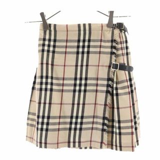 バーバリー(BURBERRY)のバーバリー チェック ミニ丈 ラップスカート 116cm ベージュ系 BURBERRY キッズ(スカート)