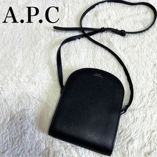 未使用 A.P.C アーペーセー ネックポーチ ショルダーバッグ オールレザー