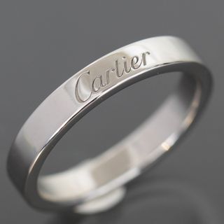 Cartier - カルティエ エングレーブド リング 8.5号(49)PT950 ウエディング 箱