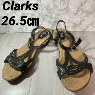 クラークス(Clarks)の美品　クラークス　サンダル　9M(26.5㎝〜27㎝)(サンダル)