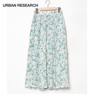 アーバンリサーチ(URBAN RESEARCH)のURBAN RESEARCH 楊柳花柄プリントスカート　美品　春夏スカート(ロングスカート)