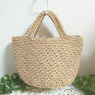 169 麻ひもバッグ ハンドメイド 麻紐バッグ(バッグ)