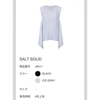 プリーツプリーズイッセイミヤケ(PLEATS PLEASE ISSEY MIYAKE)のpleatsplease salt solid(シャツ/ブラウス(半袖/袖なし))