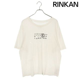 エムエムシックス  23SS  S62GD0156 クラッシュデザインカレンダーロゴTシャツ メンズ XL