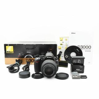 Nikon - 新品級 D3000 レンズキット 箱 説明書付き ショット数 184枚 C801