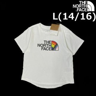 THE NORTH FACE - ノースフェイス キッズ 半袖 Tシャツ US限定(L)白 240517