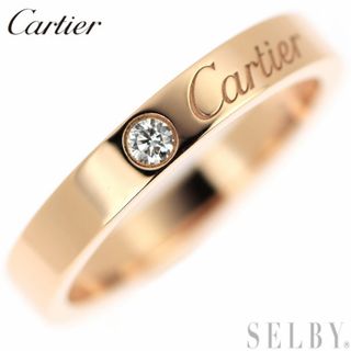 カルティエ(Cartier)のカルティエ K18PG ダイヤモンド リング エングレーブド Cドゥ 49号(リング(指輪))