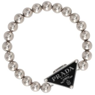 PRADA - プラダ PRADA ブレスレット メンズ メタルパール トライアングルロゴ 2JB425 2CKS I89