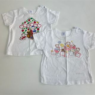 ファミリア(familiar)のファミリア　Tシャツ　2枚セット　80(Ｔシャツ)