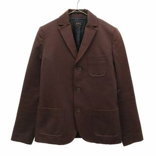 アーペーセー(A.P.C)のアーペーセー フランス製 テーラードジャケット 36 ブラウン A.P.C. レディース(テーラードジャケット)