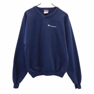 チャンピオン(Champion)のチャンピオン 長袖 トレーナー M ネイビー系 Champion 裏起毛 スウェット メンズ(スウェット)