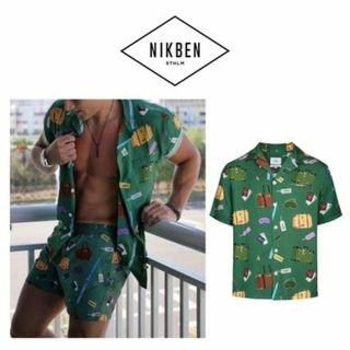 DESIGUAL - 未使用　NIKBEN　ニックベン　総柄アロハシャツ　ポルトガル製