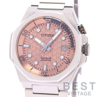 CITIZEN - シチズン 【CITIZEN】 シリーズ8 890メカニカル NB6066-51W(9051-009KM03) メンズ カッパーピンク ステンレススティール 腕時計 時計 SERIES 8 890 MECHANICAL LIMITED COPPER PINK SS 【中古】 