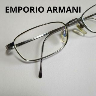 エンポリオアルマーニ(Emporio Armani)のエンポリオアルマーニ　度付きメガネ　眼鏡　メタルフレーム　スクエア　ARMANI(サングラス/メガネ)