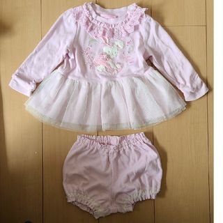 メゾピアノ　子供服80 美品　カットソー&ブルマ