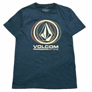 volcom - VOLCOM ボルコム 半袖Tシャツ ストーンロゴ ネイビー US古着v27