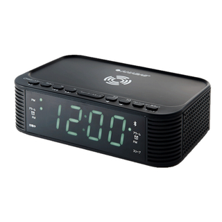 【未開封品】ANABAS ワイヤレススマホ充電クロックラジオ CR-BT100(置時計)