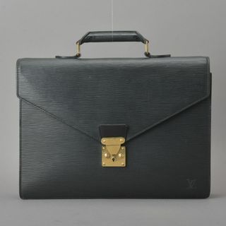 ルイヴィトン(LOUIS VUITTON)のルイヴィトン◇セルヴィエット コンセイエ ビジネスバッグ エピ レザー ブラック(ビジネスバッグ)