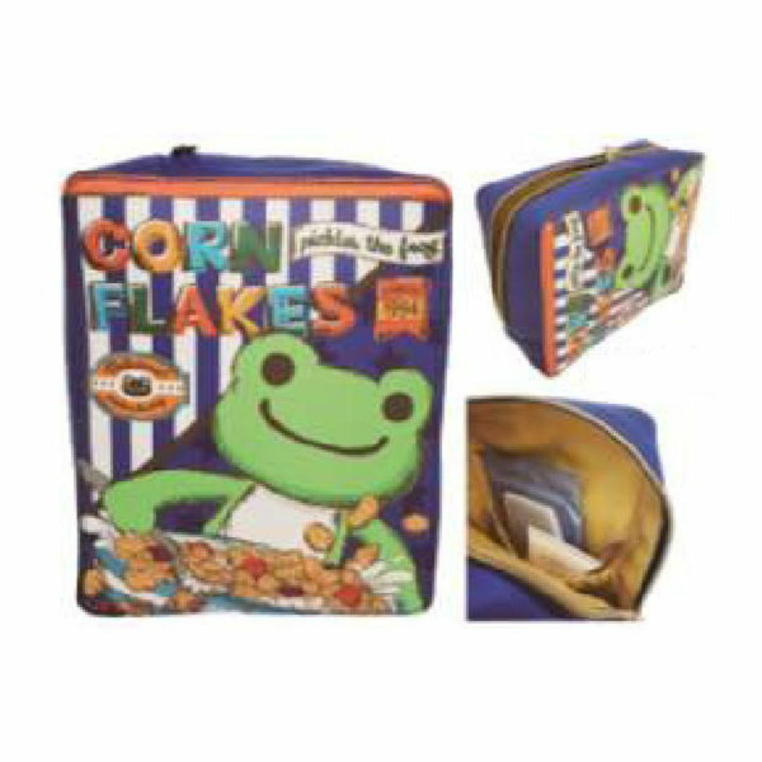 173zak577ms187055-23 ナカ 【送料無料】【かえるのピクルス】パントリーポーチ【コーンフレーク】【pickles the frog】【カエル】【かえる】【ピクルス】【ポーチ】【ケース】【ペン入れ】【筆箱】【収納】【メイク】【化粧】【コスメ】【雑貨】【グッズ】【かわいい】 インテリア/住まい/日用品の日用品/生活雑貨/旅行(その他)の商品写真
