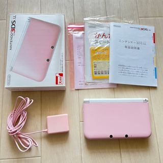 ニンテンドウ(任天堂)の【美品】Nintendo 3DS  LL 本体ピンク/ホワイト(携帯用ゲーム機本体)