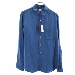 エディフィス(EDIFICE)の未使用 エディフィス 日本製 長袖 シャツ L ブルー系 EDIFICE メンズ(シャツ)