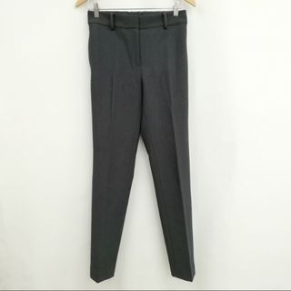 プラステ(PLST)の美品 21AW スティックパンツ クロップド カジュアル M グレー(クロップドパンツ)