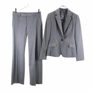 グリーンレーベルリラクシング スーツ 上下 セットアップ 36 グレー×ピンク green label relaxing UNITED ARROWS レディース(スーツ)