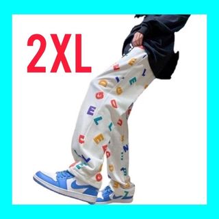 2XL　アルファベット　パンツ　メンズ　レディース　メンズライク　メンズ  (その他)