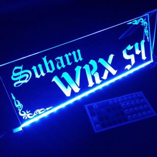 WRX S4①  LEDアクリルプレート