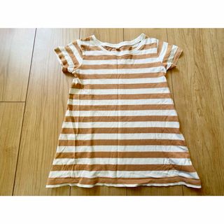 ムジルシリョウヒン(MUJI (無印良品))の無印　半袖チュニック　ボーダー　110(Tシャツ/カットソー)