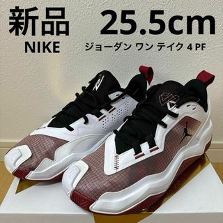 ナイキ(NIKE)の新品　NIKE ジョーダンワンテイク4PF バスケ　バッシュ　赤黒　25.5cm(バスケットボール)