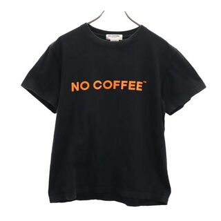 ノーコーヒー 半袖 Tシャツ M ブラック系 NO COFFEE メンズ(Tシャツ/カットソー(半袖/袖なし))