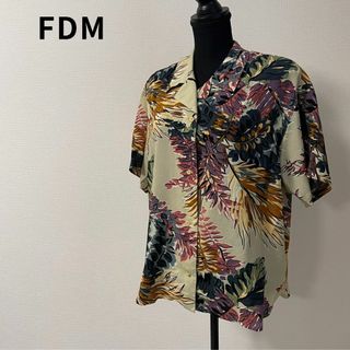 FDM レディース 半袖 シャツ おしゃれ レトロ ヴィンテージ アロハ 昭和