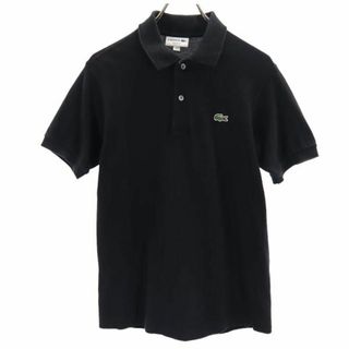 ラコステ(LACOSTE)のラコステ 日本製 半袖 ポロシャツ XS 黒 LACOSTE 鹿の子 メンズ(ポロシャツ)