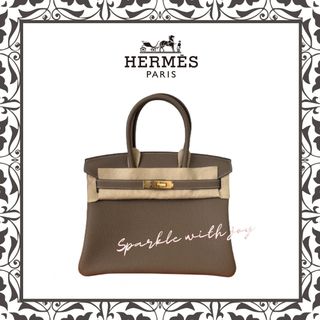 HERMES Birkin バーキン 30 トゴ　エトゥープ G金具(ハンドバッグ)