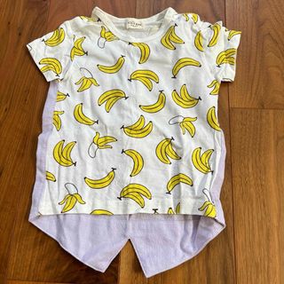 kids zoo バナナ柄 Tシャツ