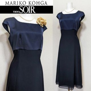 マリココウガ(Mariko Kohga)の⁑【新品未使用】マリココウガ　東京ソワール　フレンチスリーブ　ワンピースドレス(スーツ)