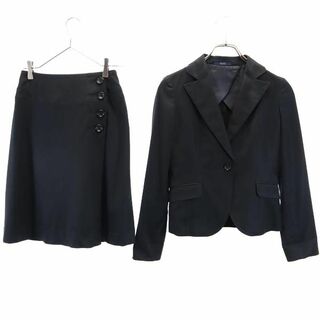 ロペ(ROPE’)のロペ 日本製 スカートスーツ 上下 セットアップ 5 黒 ROPE' テーラードジャケット レディース(スーツ)