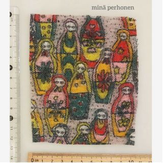 ミナペルホネン(mina perhonen)の1-e　ミナペルホネン　はぎれ　matryoshka(生地/糸)