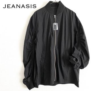 JEANASIS - JEANASIS ジーナシス シアーナイロンオーバーMA-1 ブラック